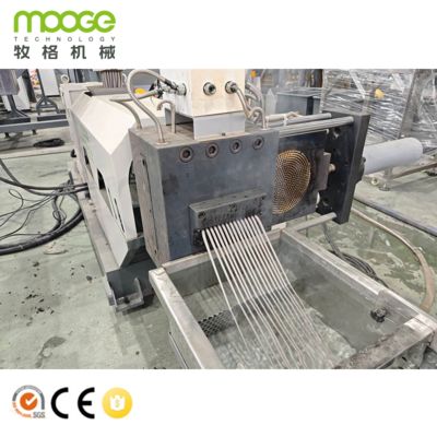 PLC Controlled PP PE Plastic Pelletizing Machine with ABB Inverter