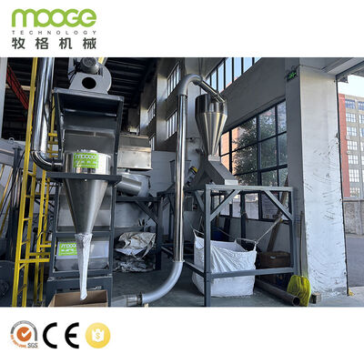 HDPE Rigid Bottle Crushing and Washing Line for High Quality Flakes with Friction Washing and Hot Washing Options