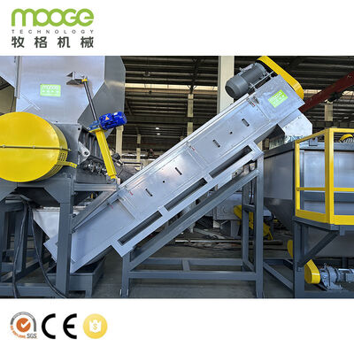 Heavy Duty HDPE Rigid Bottle Flakes Cleaning and Recycling Line for Waste Bottles, Drums, and Hollow Containers