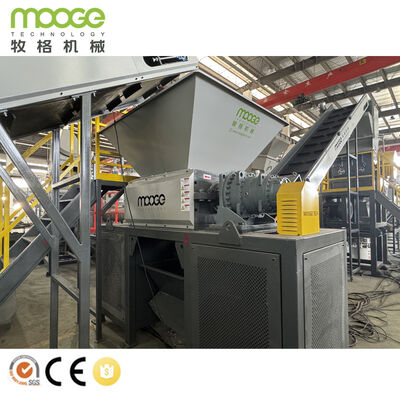 Industrial Double Shaft Shredder Machine for Plastic Film Woven Bag HDPE Drum PET Bottle Recycling