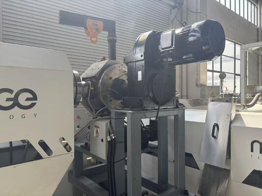 Double Stage Single Screw Extruder Machine Granulator PP PE LDPE LLDPE Plastic Film Pelletizing Line With Laser Filter
