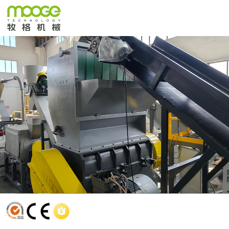 PE PP Bottle Cleaning Machine HDPE Bottle Flakes Drying Machine