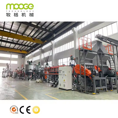 Op maat gemaakte stroomvoorziening Rigid Plastic Wasgoed Pet Fles Recycling Line Voor superieure recycling resultaten