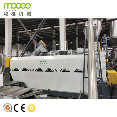 Afval Hdpe Plastic Recycling Pelletiseren Pp Vlokken Granuleermachine