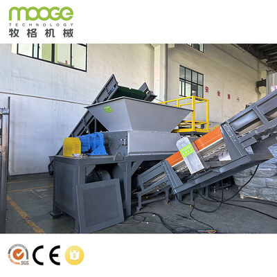 Complete HDPE stijve flessen vergruis-, was- en recyclinglijn voor de productie van vlokken met hoge zuiverheid en een efficiënt droogsysteem