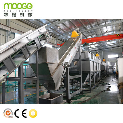 Vuile PP-zakken, verplettering en recycling van PE-folie