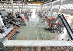 Waslijn voor het recyclen van PET-flessen